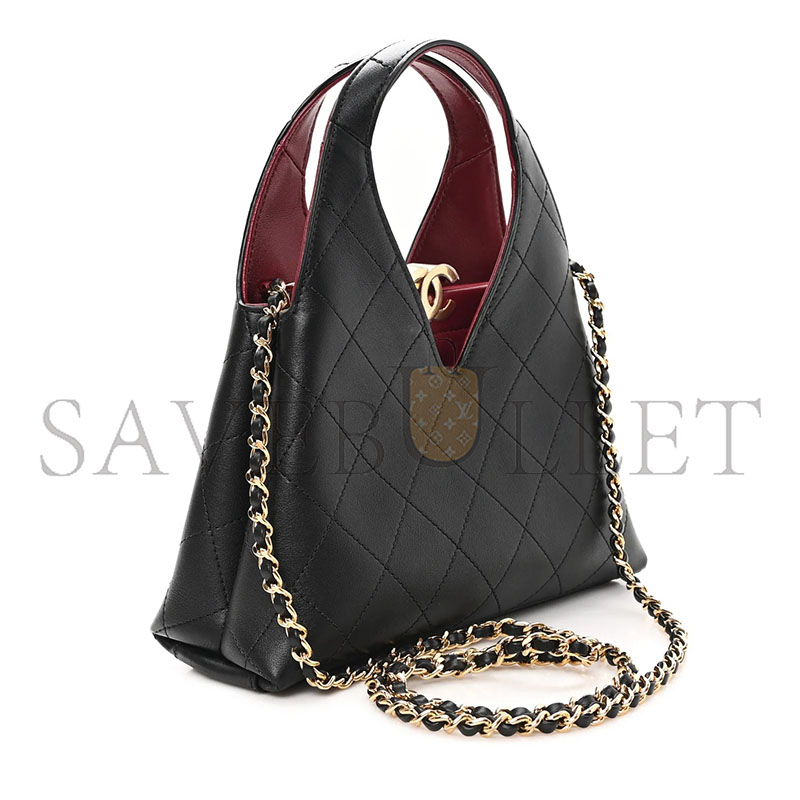CHANEL MASTER CALFSKIN CHIC LADY SMALL SHOPPING TOTE (23*23*7cm) 